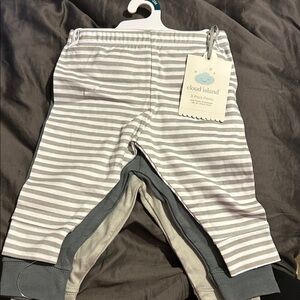 Cloud Island Baby Pants Trio - Stripes and Solids